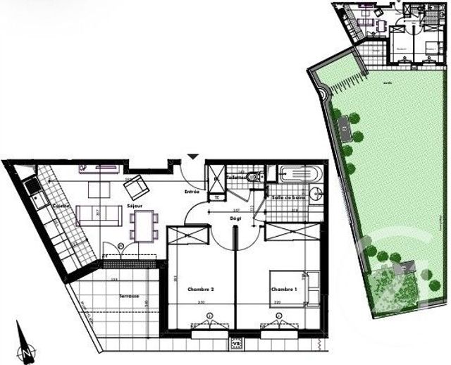 Appartement F3 à vendre - 3 pièces - 50.9 m2 - OZOIR LA FERRIERE - 77 - ILE-DE-FRANCE - Century 21 Marques Calmettes